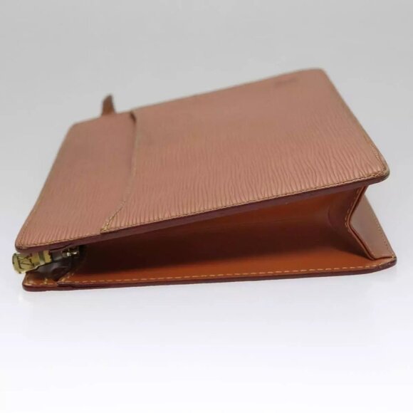 LOUIS VUITTON Epi Pochette Homme Clutch Bag Zipangu Gold - Picture 4 of 16